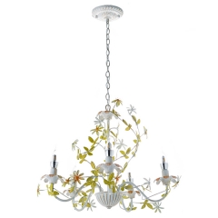 Люстра винтажная на 5 свечей с желтыми цветами (SA018/5) (SA018/5)