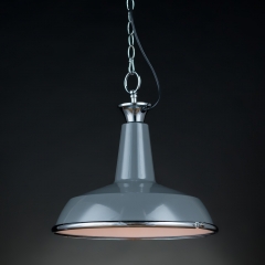 Люстра подвесная серая металлическая на цепочке (DM005/1SGW) (DM005/1SGW)