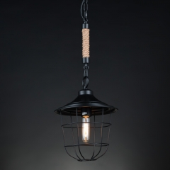 Люстра-подвес чёрная в форме фонаря (DM010/1) (DM010/1)