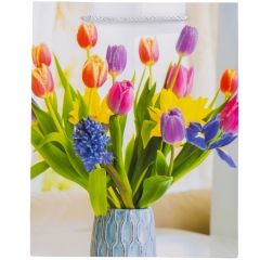 Подарунковий пакет "Тюльпани", 26*32 см (18925-024)