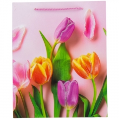 Подарунковий пакет "Тюльпани", 26*32 см (18925-024)
