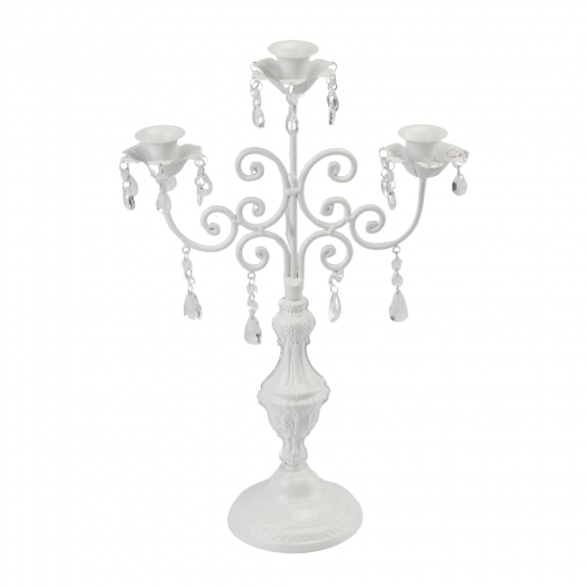 Підсвічник на 3 свічки з кристалами (57 см.) (2011-005) Підсвічник на 3 свічки з кристалами (57 см.) (2011-005)