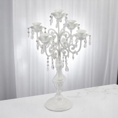 Підсвічник на 5 свічок з кристалами (57 см.) (2011-006)