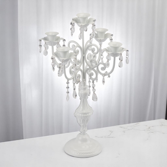 Підсвічник на 5 свічок з кристалами (57 см.) (2011-006)