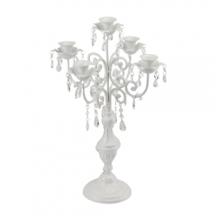 Підсвічник на 5 свічок з кристалами (57 см.) (2011-006)