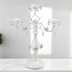 Підсвічник на 3 свічки з кристалами (50 см.) (2011-007)