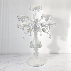 Підсвічник на 5 свічок з кристалами (50 см.) (2011-008)