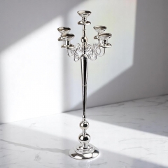 Підсвічник на 5 свічок, хром (100 см.) (2011-021)