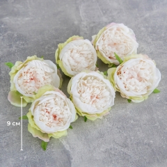 Головка півонії, рожево-зелена, 9 см (8503-001/1)