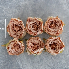 Головка троянди, темно-бежева, 6 см (8503-004/1)