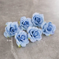 Головка троянди, блакитна, 5 см (8503-006/1)