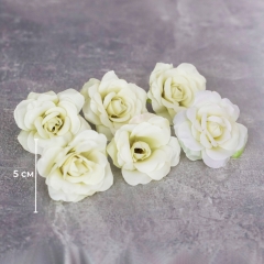 Головка троянди, біла, 5 см (8503-006/5)