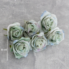 Головка троянди, блакитна, 8 см (8503-007/1)