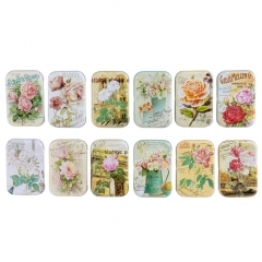 Металлические подарочные коробочки 7,5*5*2см * Рандомный выбор дизайна (0253J/C)