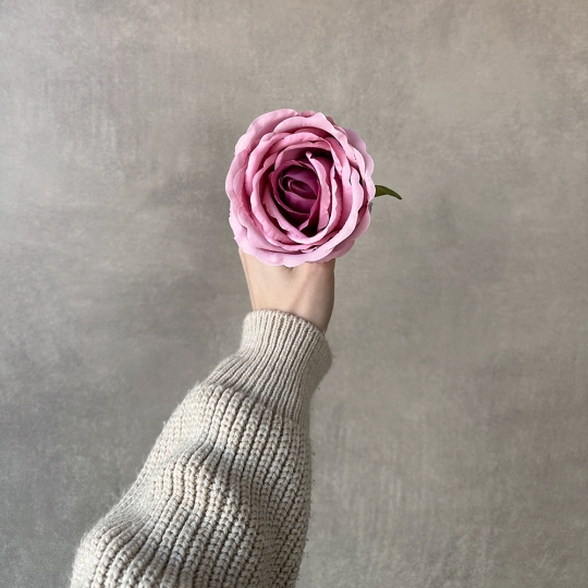 Головка троянди, рожево-лілова, 9 см (9222-034)