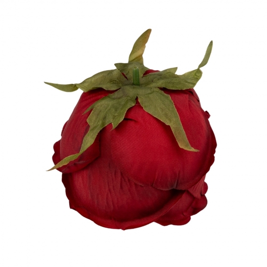 Головка розы, бордовая, 9 см (9222-035)