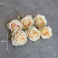 Головка троянди, бежева, 6,5 см (9222-039)