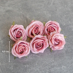 Головка троянди, рожева, 6,5 см (9222-041)