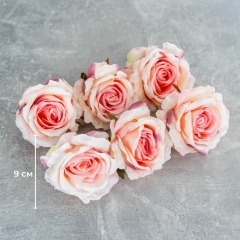 Головка троянди, рожева, 9 см (8502-005/2)