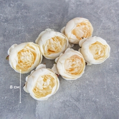 Головка троянди, кремова, 8 см (8502-007/1)