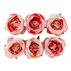 Головка троянди, біло-рожева, 8 см (8502-007/4)