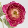 Искусственный ранункулюс с 3 бутонами, ярко-розовый, 50 см (9259-016)