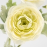 Штучний ранункулюс з 3 бутонами, молочний, 50 см (9259-018)