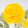 Искусственный ранункулюс с 3 бутонами, желтый, 50 см (9259-133)