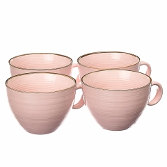 Набір з 4 чашок Рожевий (001ALP/pink)