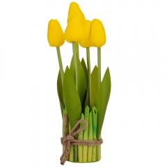 Букет тюльпанов "Рапсодия", желтый, 25,5 см (9129-016)
