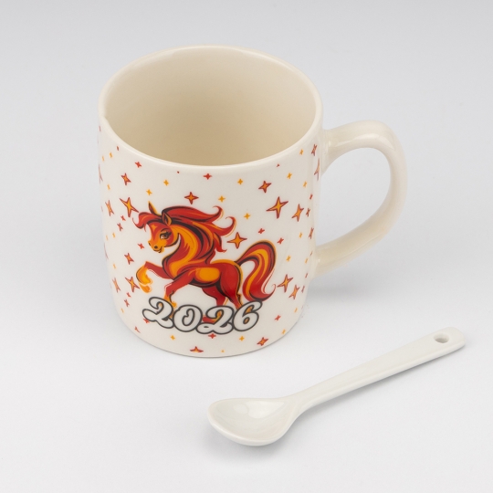 Кружка з ложечкою 