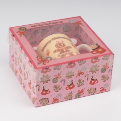 Кружка з ложечкою "Різдвяне печиво", 200 мл * Рандомний вибір дизайну (9250-005)