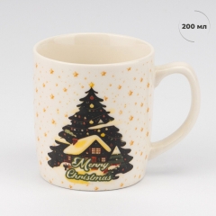Кружка з ложечкою "Merry Christmas", 200 мл (9250-018)