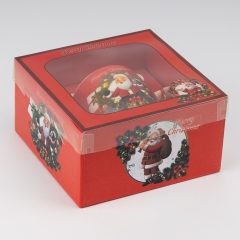 Кружка з ложечкою "Happy Santa", 180 мл * Рандомний вибір дизайну (9250-026)