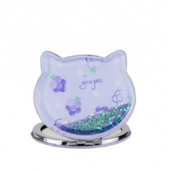 УЦІНКА Косметичне дзеркальце "Glitter", 7,5 см (Погано приклеено,та нерівно,невеликий скол) (00BR-9038-004)