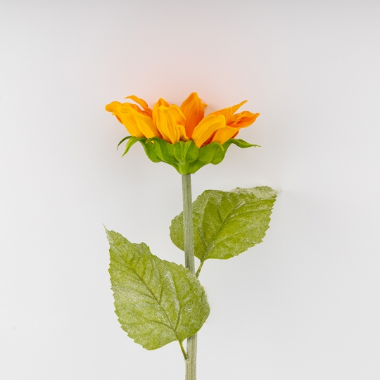 Искусственный подсолнух, оранжевый, 63 см (9259-005)