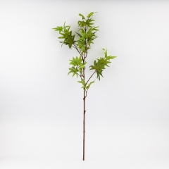 Штучна гілка "Клен", зелена, 85 см (9259-013)