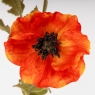 Искусственный мак, оранжевый, 80 см (2024-001)