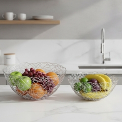 Набір з 2 фруктівниць "Срібне мереживо", 27,5 * 10,5 см ВРЯТОВАНА ПОЗИЦІЯ (9290-004)