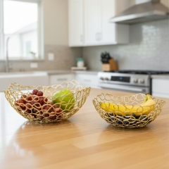 Набір з 2 фруктівниць "Золота гармонія", 27 * 27 см ВРЯТОВАНА ПОЗИЦІЯ (9290-005)