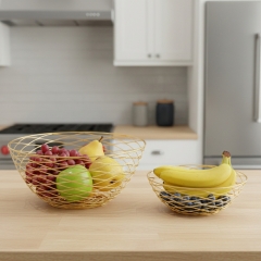 Набір з 2 фруктівниць "Золоте мереживо", 25,5 * 10,5 см ВРЯТОВАНА ПОЗИЦІЯ (9290-007)