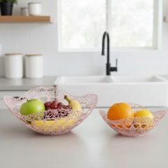 Набір з 2 фруктівниць "Рожеве мереживо", 27 * 27 см ВРЯТОВАНА ПОЗИЦІЯ (9290-010)