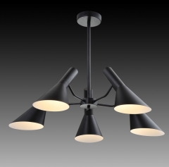Люстра навісна чорна на 5 ламп (OK019/5 (B))