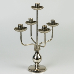 УЦІНКА Свічник 40 см, бронза+нікель (Зломана ножка) (00BR-205418)