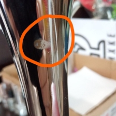 УЦІНКА Свічник бронза+нікель (Плями на ніжці) (00BR-10112-083L)