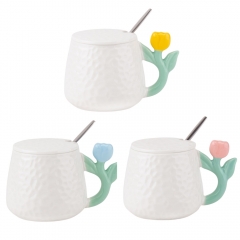 Чашка "Тюльпановая чашечка", 400 мл * Рандомный выбор дизайна (9200-007)