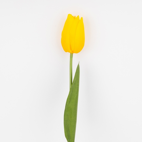 Штучний тюльпан з ефектом живого дотику, жовтий, 45 см (2025-018) Штучний тюльпан з ефектом живого дотику, жовтий, 45 см (2025-018)