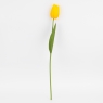 Штучний тюльпан з ефектом живого дотику, жовтий, 45 см (2025-018)