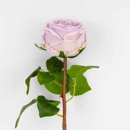 Штучна піоновидна троянда з ефектом живого дотику, лілова, 53 см (2025-025) Штучна піоновидна троянда з ефектом живого дотику, лілова, 53 см (2025-025)