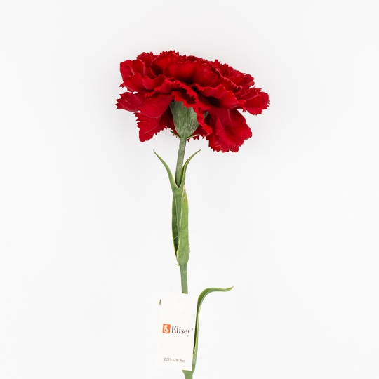Искусственная гвоздика с эффектом живого прикосновения, красная, 49 см (2025-029) Искусственная гвоздика с эффектом живого прикосновения, красная, 49 см (2025-029)
